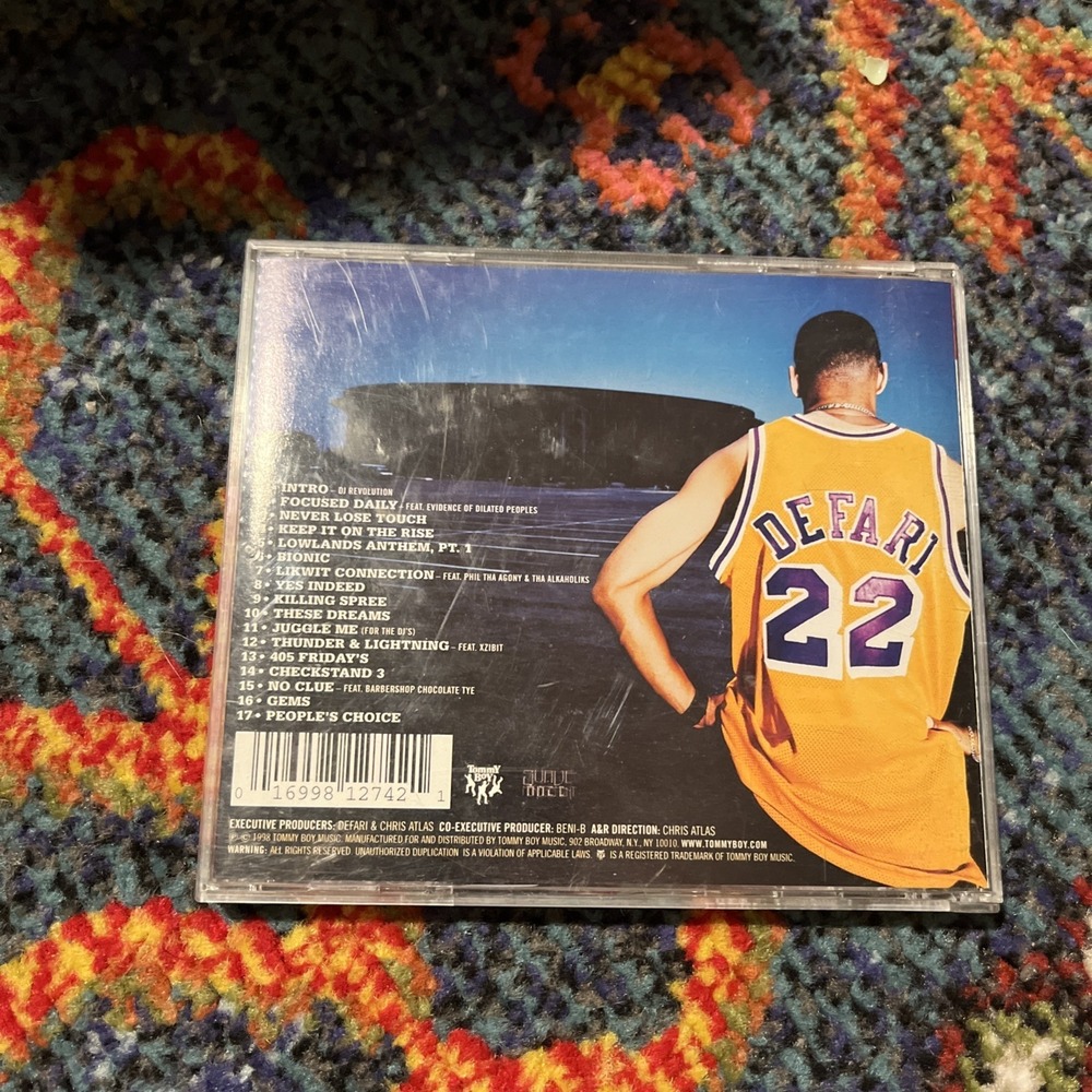 Defari Focused Daily CD 1998 Rap Tommy Boy First Pressing West Coast Underground - Picture 2 of 3
